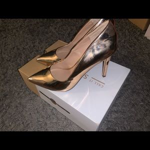 Call It Spring Rose Gold Heels